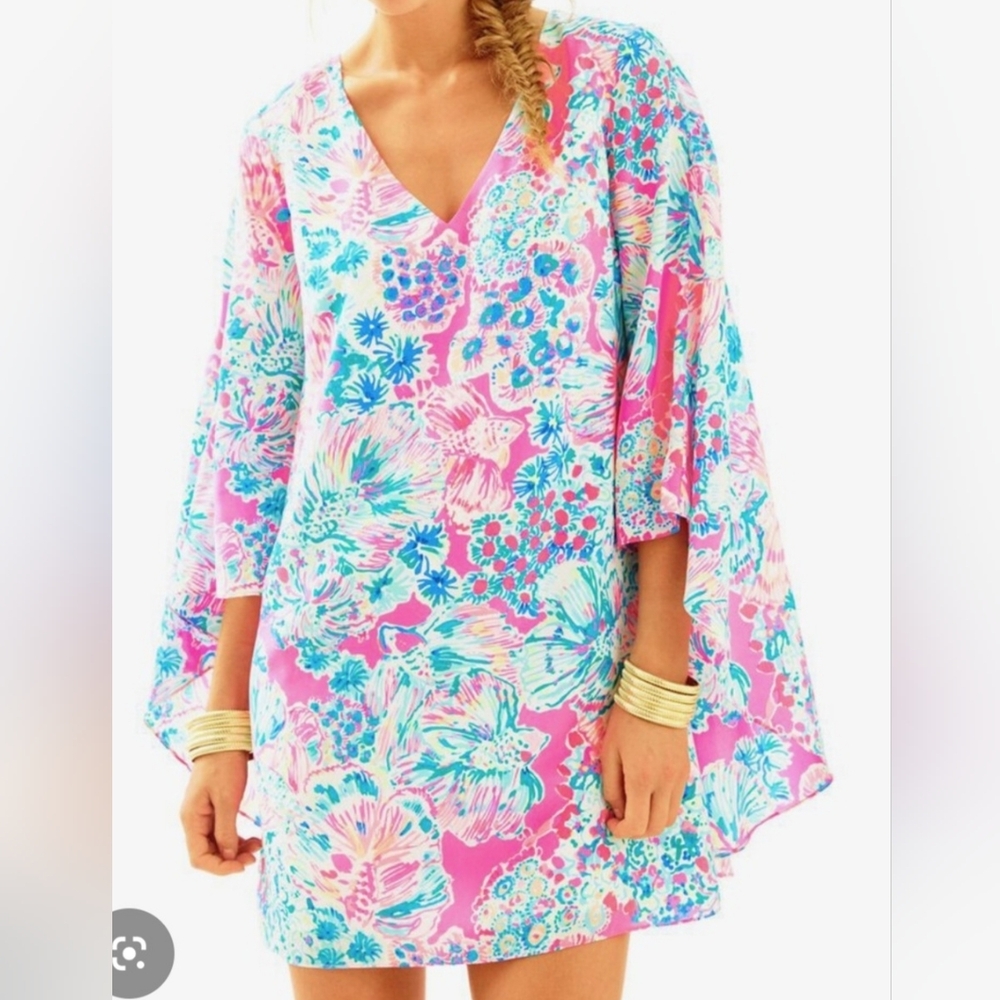 ❤️‍🔥🦄❤️‍🔥 HOLY GRAIL Lilly Pulitzer Miri Silk Caftan 14